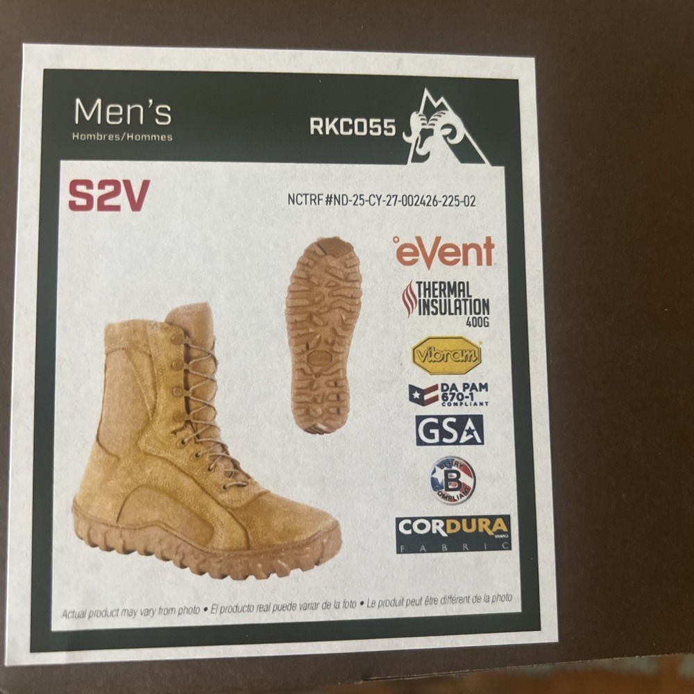 Rocky S2V Waterproof‎ 400G Insulated Military Boot Size 12.5